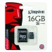 MICRO SDHC 16 GB Kingston CLASS 4